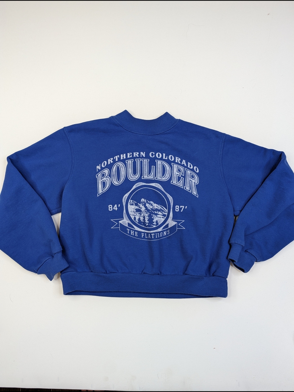 Hollister Royal Blue Boulder Graphic Cowl Sweatshirt